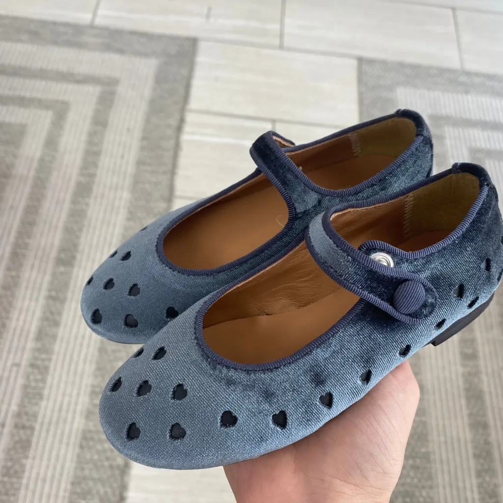 Papanatas Steel Velvet Heart Mary Jane Outlet
