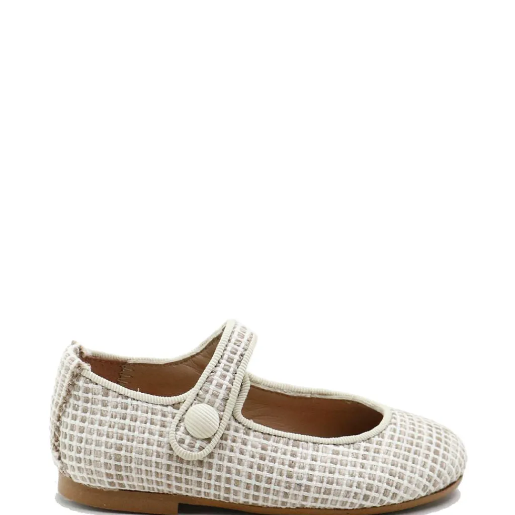 Papanatas Taupe Weave Mary Jane Clearance