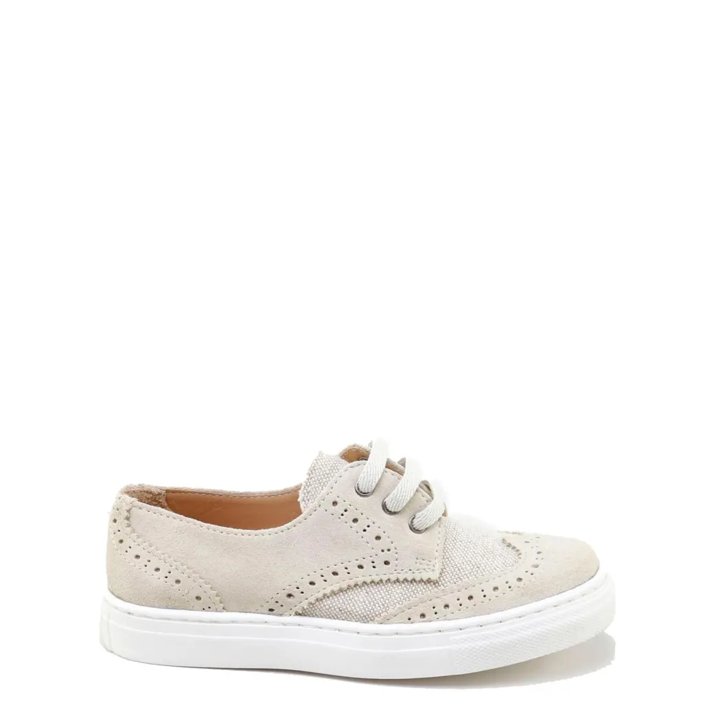 Papanatas Taupe Wingtip Oxford Sneaker New