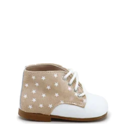 Papanatas White and Beige Star Baby Bootie Hot