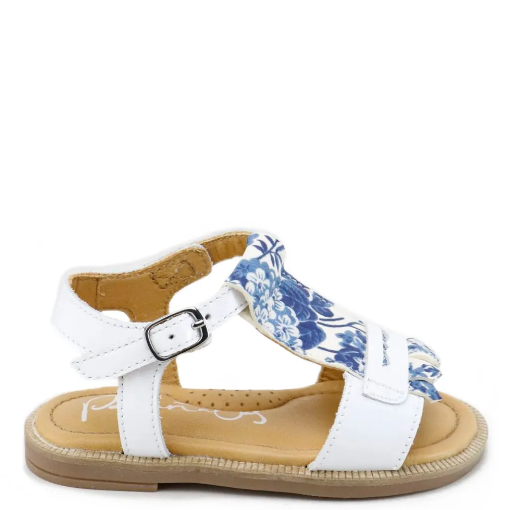 Papanatas White Fringe Floral Sandal Sale