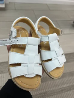Papanatas White Leather Sandal Sale