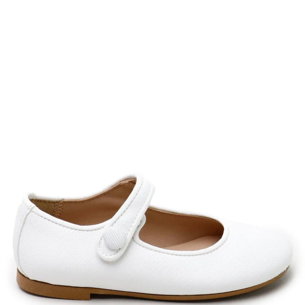 Papanatas White Textured Mary Jane New