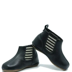 PèPè Pepe Black Leather Elastic Bootie Outlet