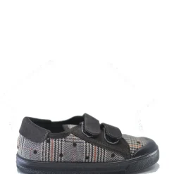 PèPè Pepe Brown Plaid Velcro Sneaker New