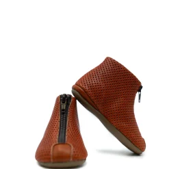 PèPè Pepe Chestnut Perforated Zipper Baby Bootie Outlet