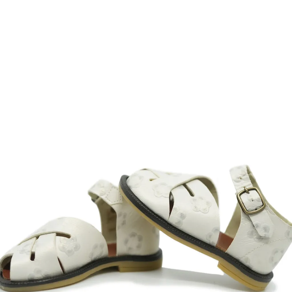 PèPè Pepe Cream Floral Criss Cross Baby Sandal Discount