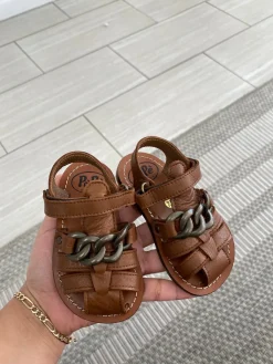 PèPè Pepe Cuero Chain Gladiator Baby Sandal Clearance