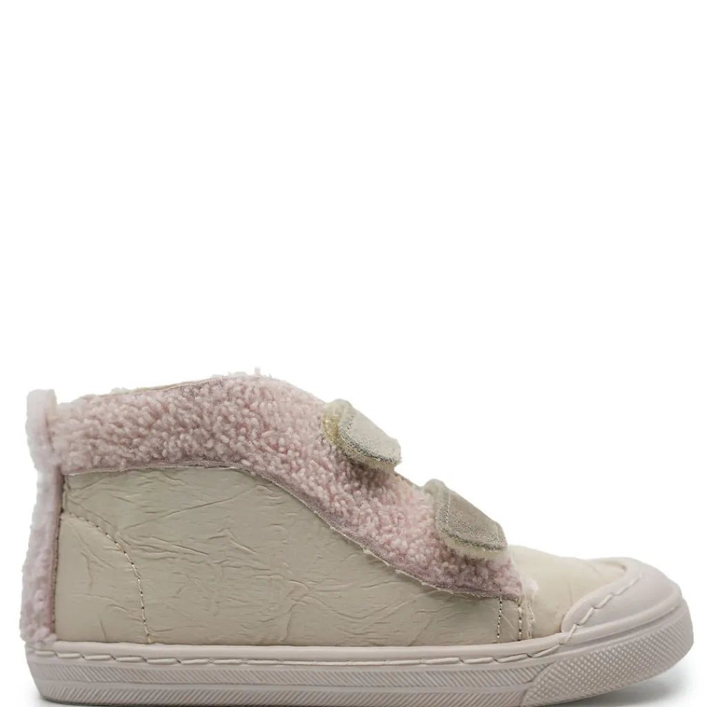 PèPè Pepe Ivory and Rose Velcro Sneaker Outlet