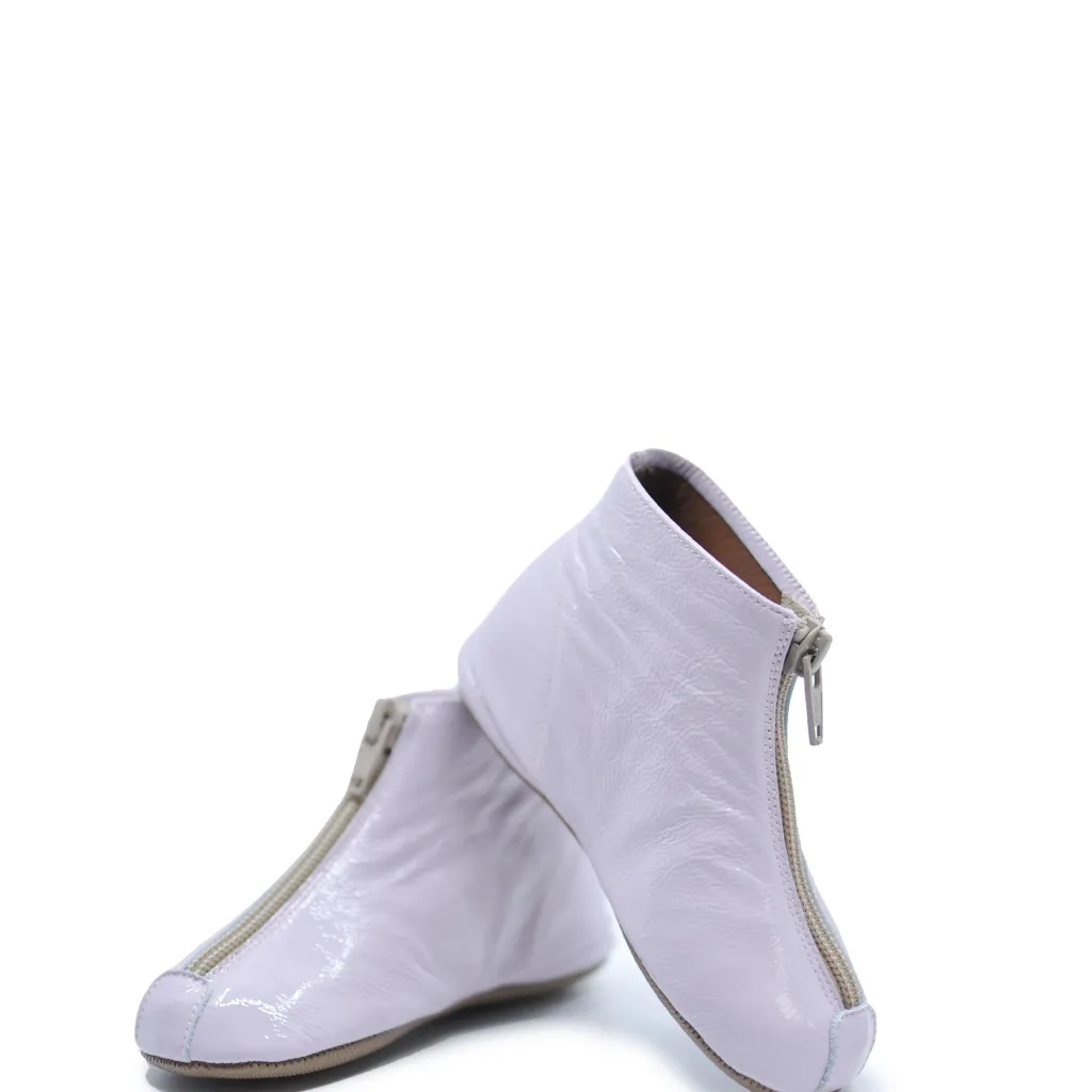PèPè Pepe Lilac Patent Zipper Bootie Outlet