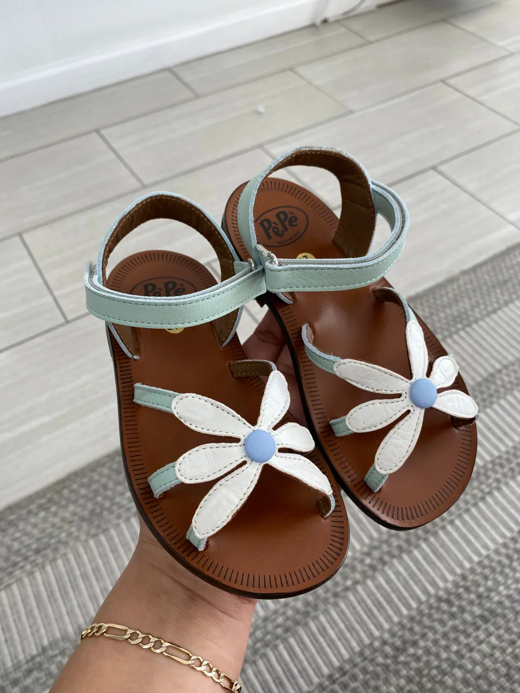 PèPè Pepe Mint Flower Velcro Sandal Online