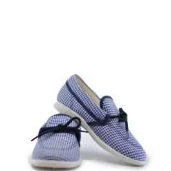 PèPè Pepe Navy Gingham Boat Shoe Discount