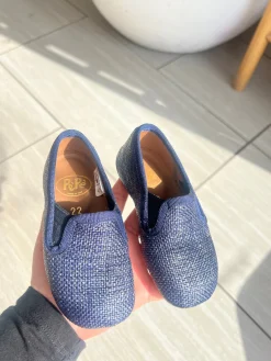 PèPè Pepe Navy Wicker Slipper Loafer Clearance