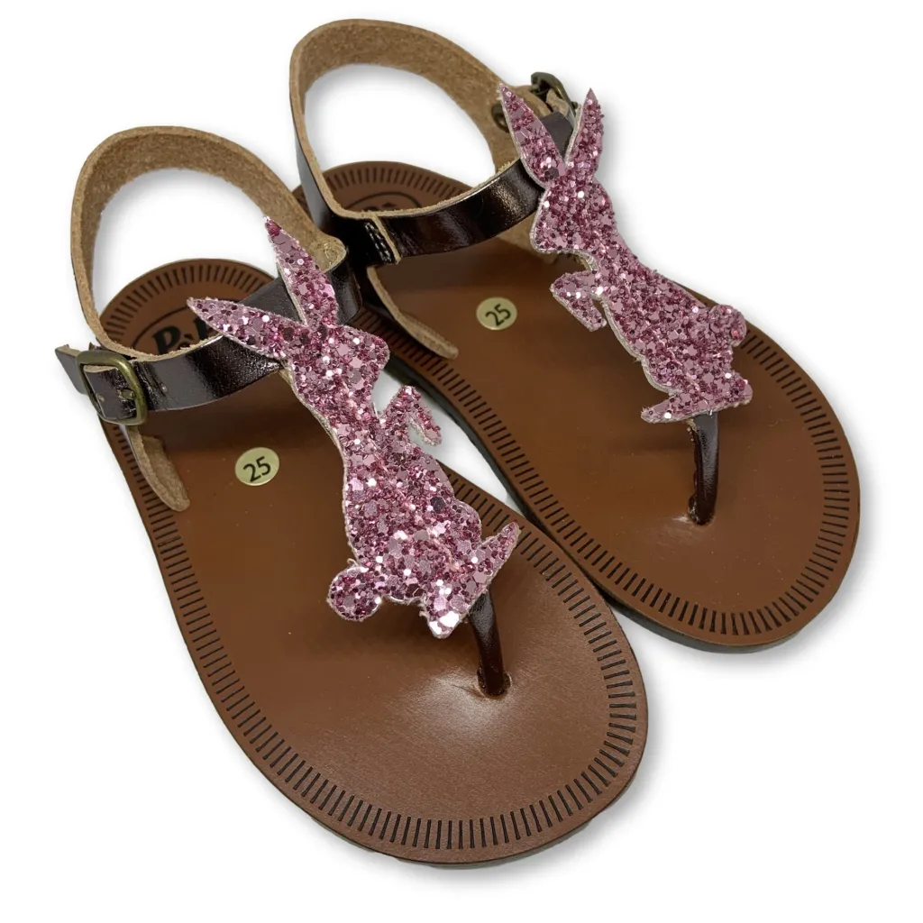 PèPè Pepe Pink Glitter Bunny Sandal Fashion
