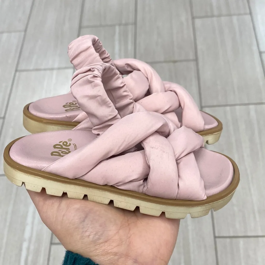 PèPè Pepe Pink Nylon Elastic Sandal Online