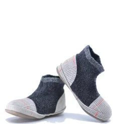 PèPè Pepe Plaid Gray Elastic Slipper Bootie Discount