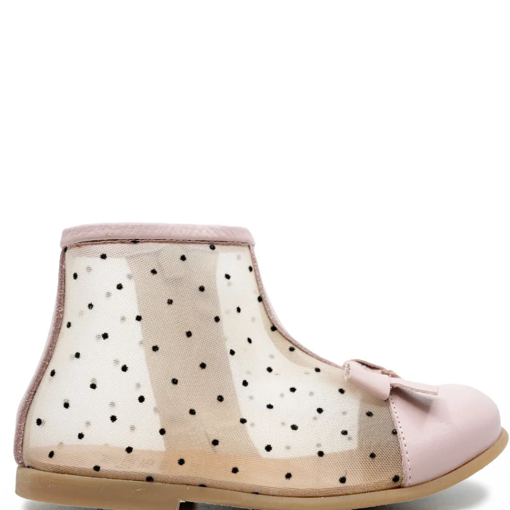 PèPè Pepe Rosa Rete Dotted Baby Bootie Hot