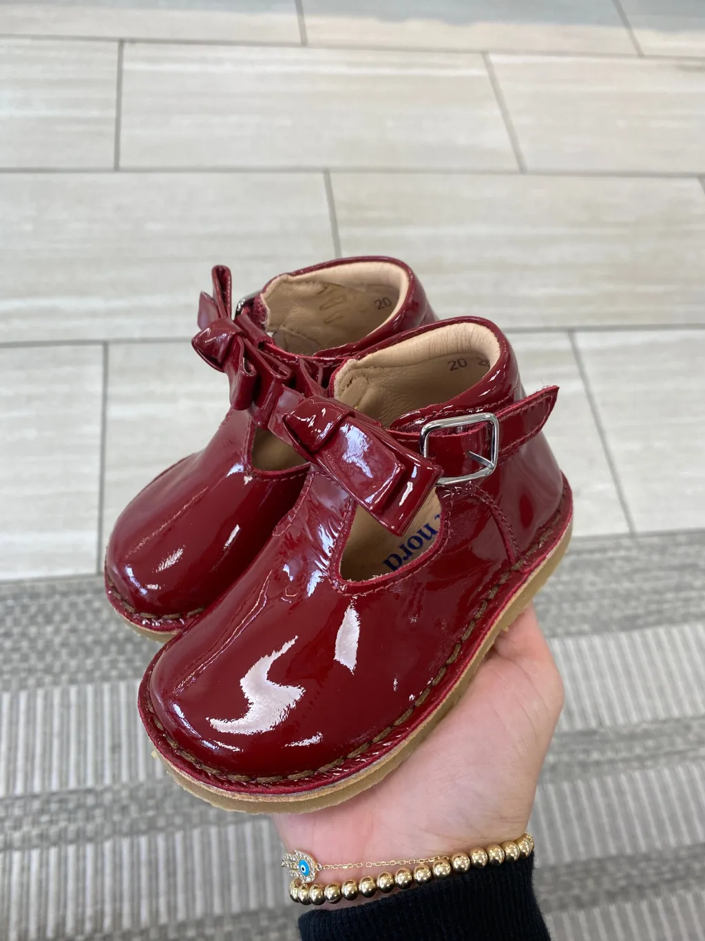 Petit Nord Cherry Patent Baby Bootie Fashion