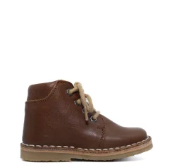 Petit Nord Chocolate Leather Baby Bootie Clearance