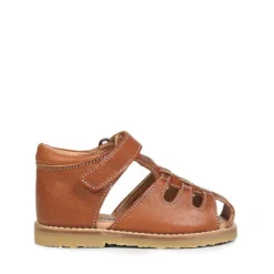 Petit Nord Cognac Closed Toe Baby Sandal Clearance