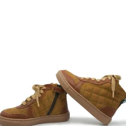 Petit Nord Cognac Quilted Hi Top Sneaker Sale