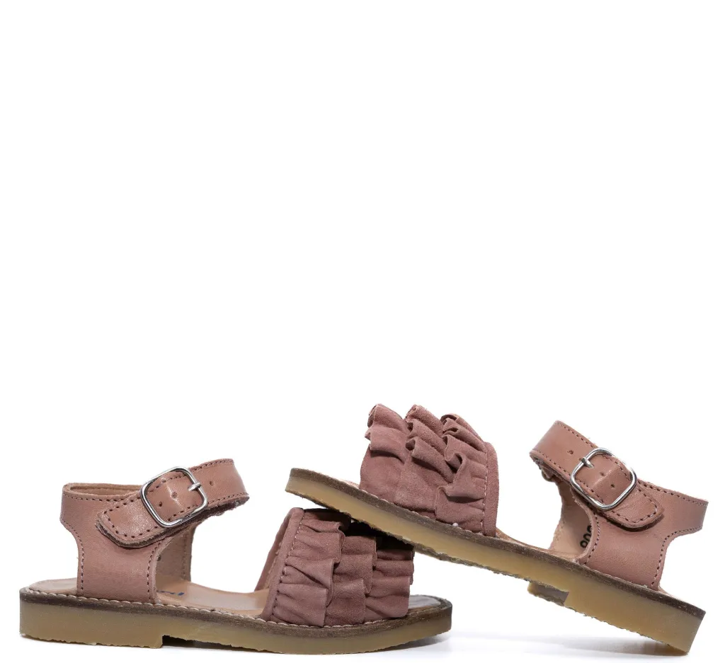 Petit Nord Dust Rose Ruffle Sandal Online