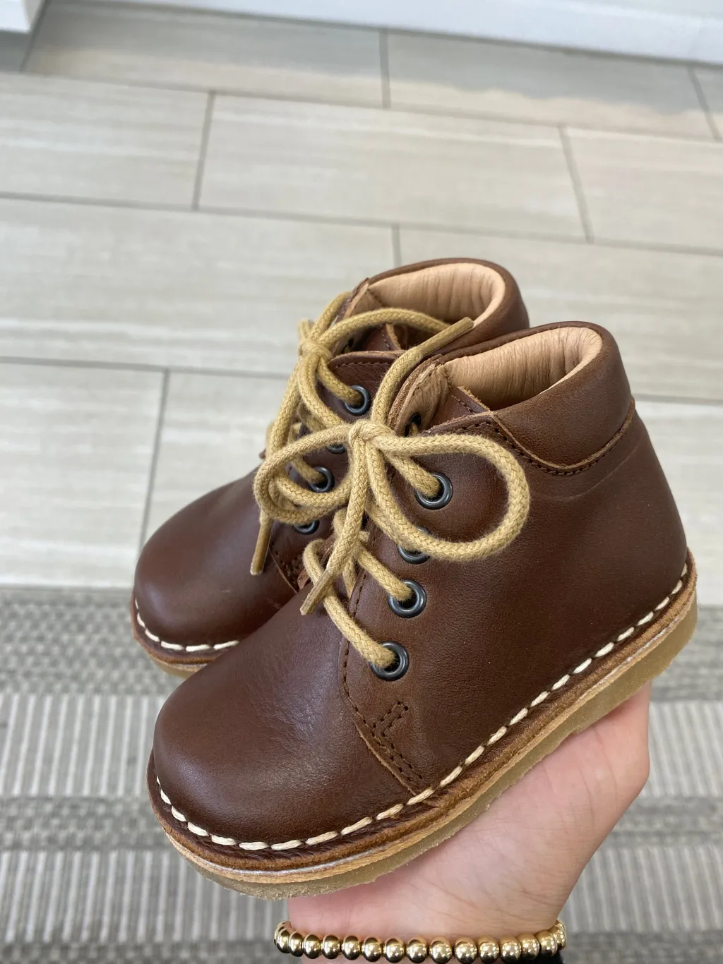 Petit Nord Hazelnut Baby Bootie Outlet