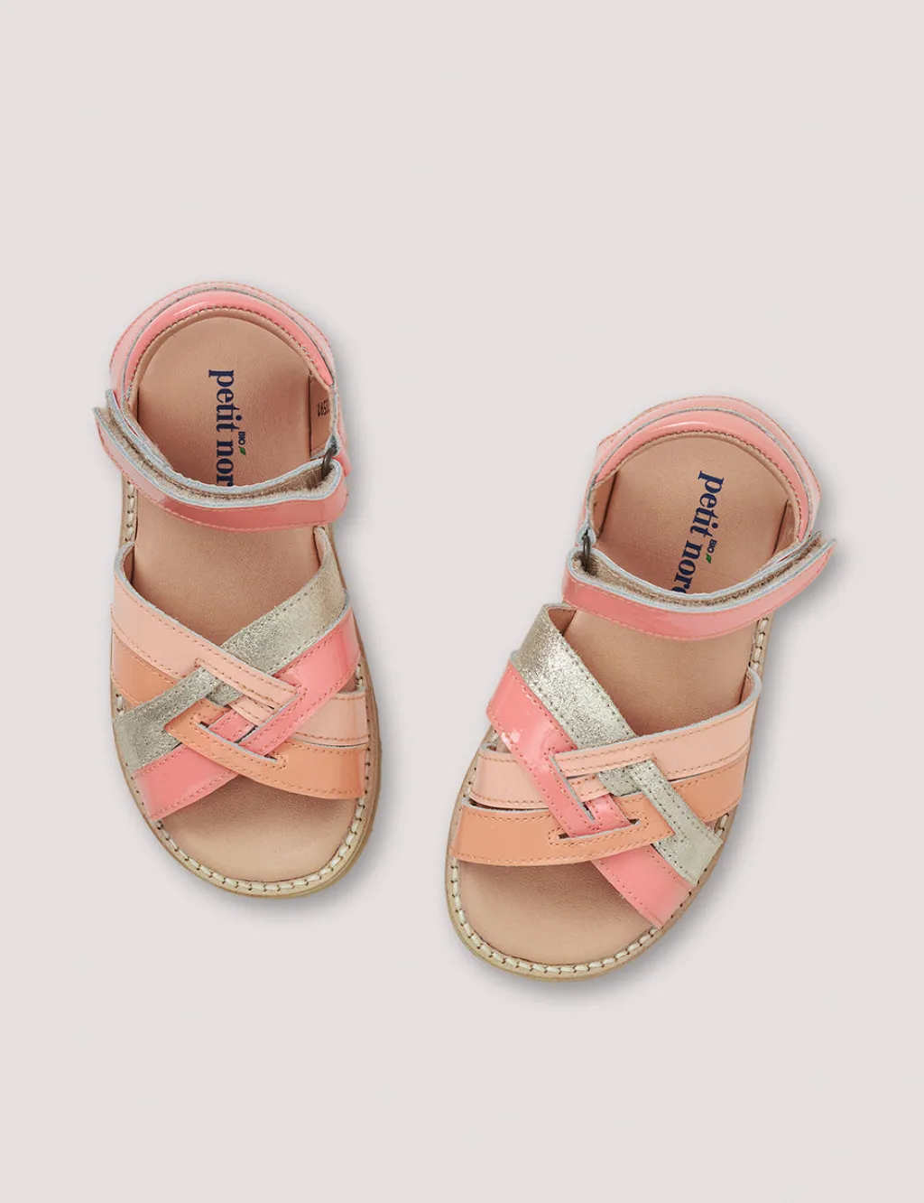 Petit Nord Papaya Patent Sandal New