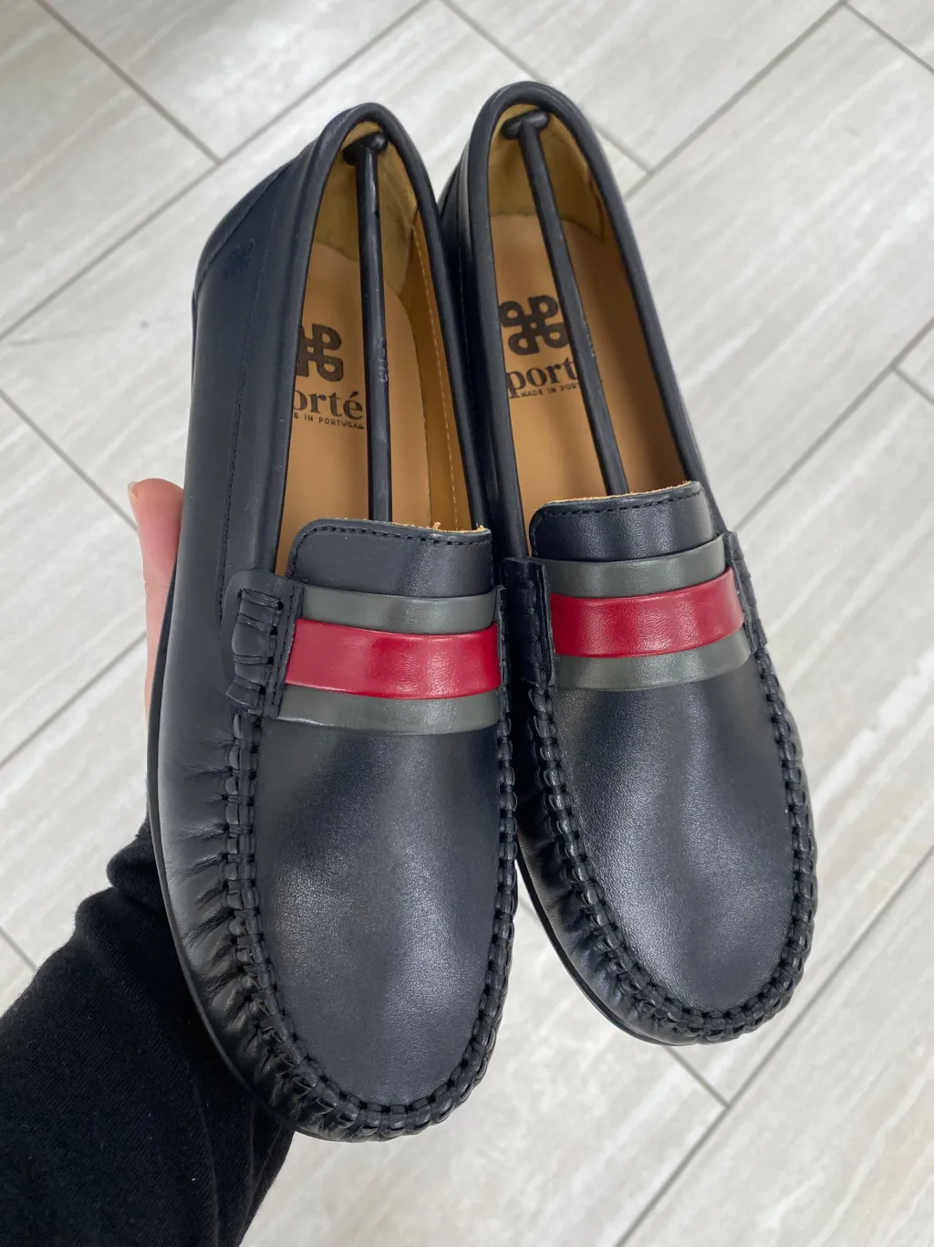 Porte Black Ribbon Loafer Hot