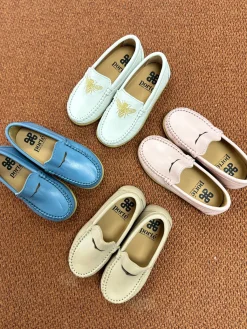 Porte Slate Blue Punchout Loafer Fashion