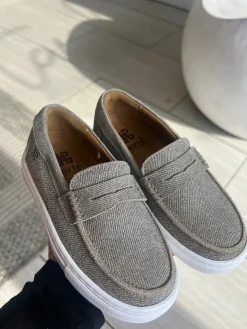 Porte Taupe Coated Penny Dress Sneaker Online