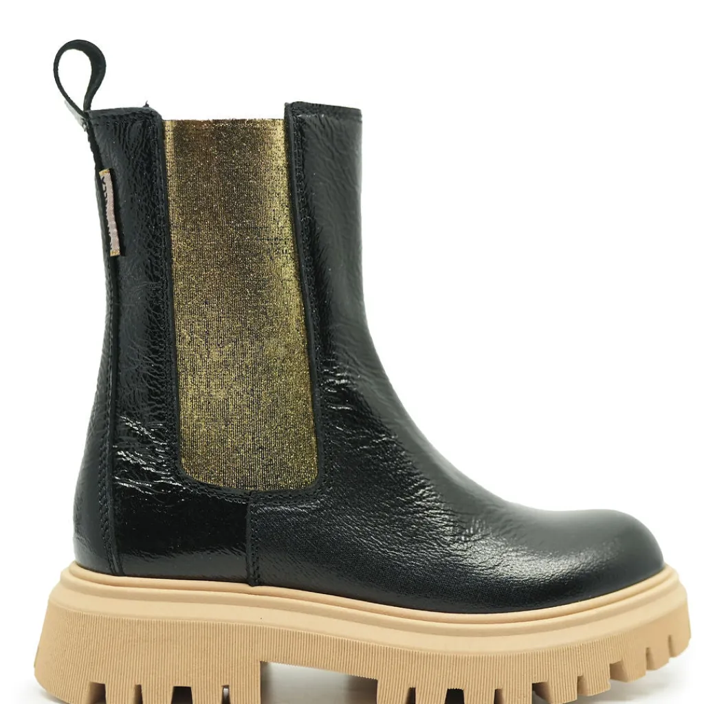 Rondinella Black and Gold Elastic Boot Online