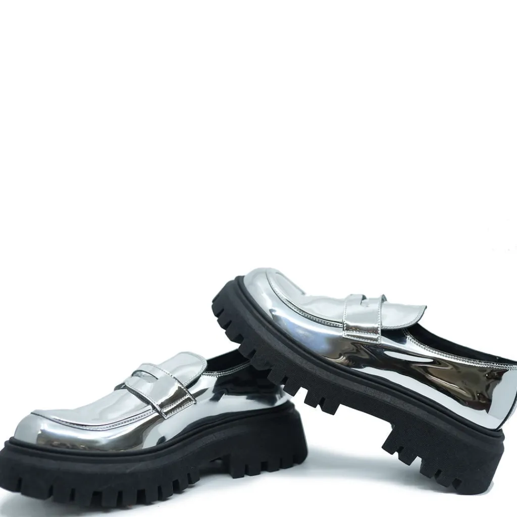 Rondinella Silver Mirror Chunky Loafer Online