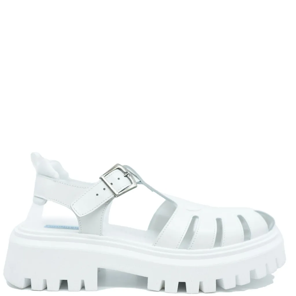 Rondinella White Gladiator Chunky Sandal Online
