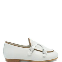 Sonatina Cream Piping Double Monk Loafer Hot