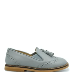 Sonatina Pale Blue Wingtip Tassel Loafer Hot