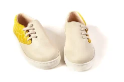 Sonatina Taupe/Lime Side Lace Sneaker Hot