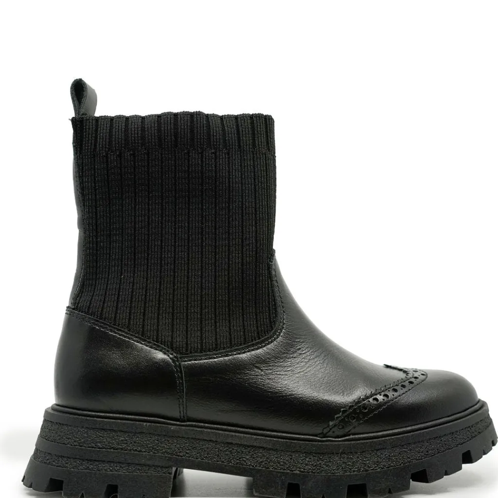 Spain+Co Black Elastic Sock Boot Sale