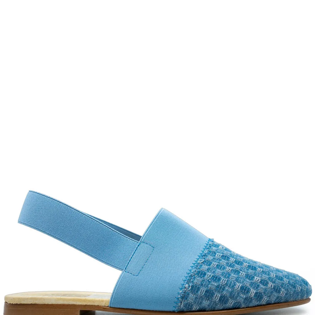 Spain+Co Jean Quilted Elastic Mule Fashion