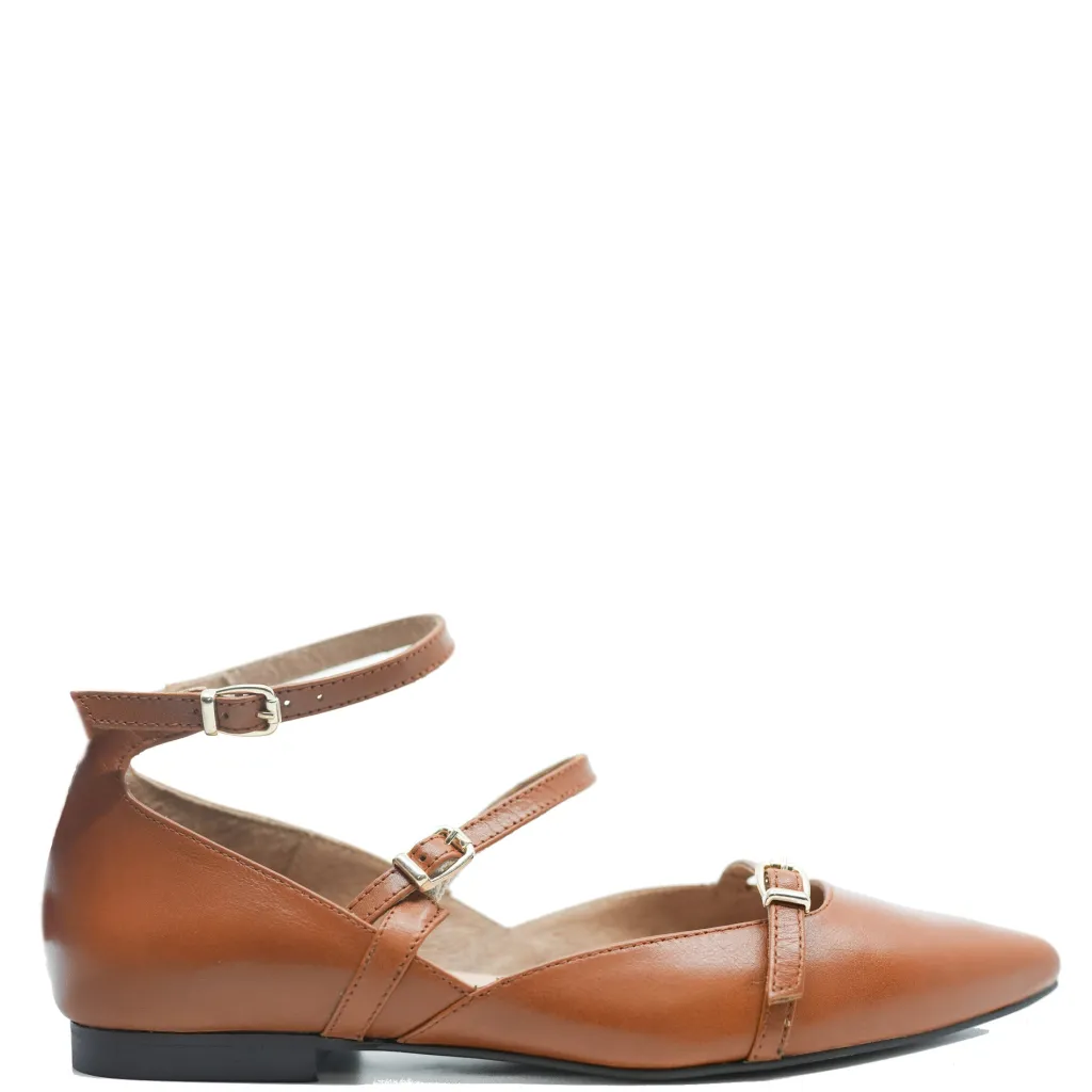 Spain+Co Luggage Pointed Buckle Mary Jane Best