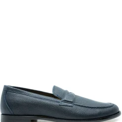 Spain+Co Navy Pebbled Penny Dress Shoe Clearance