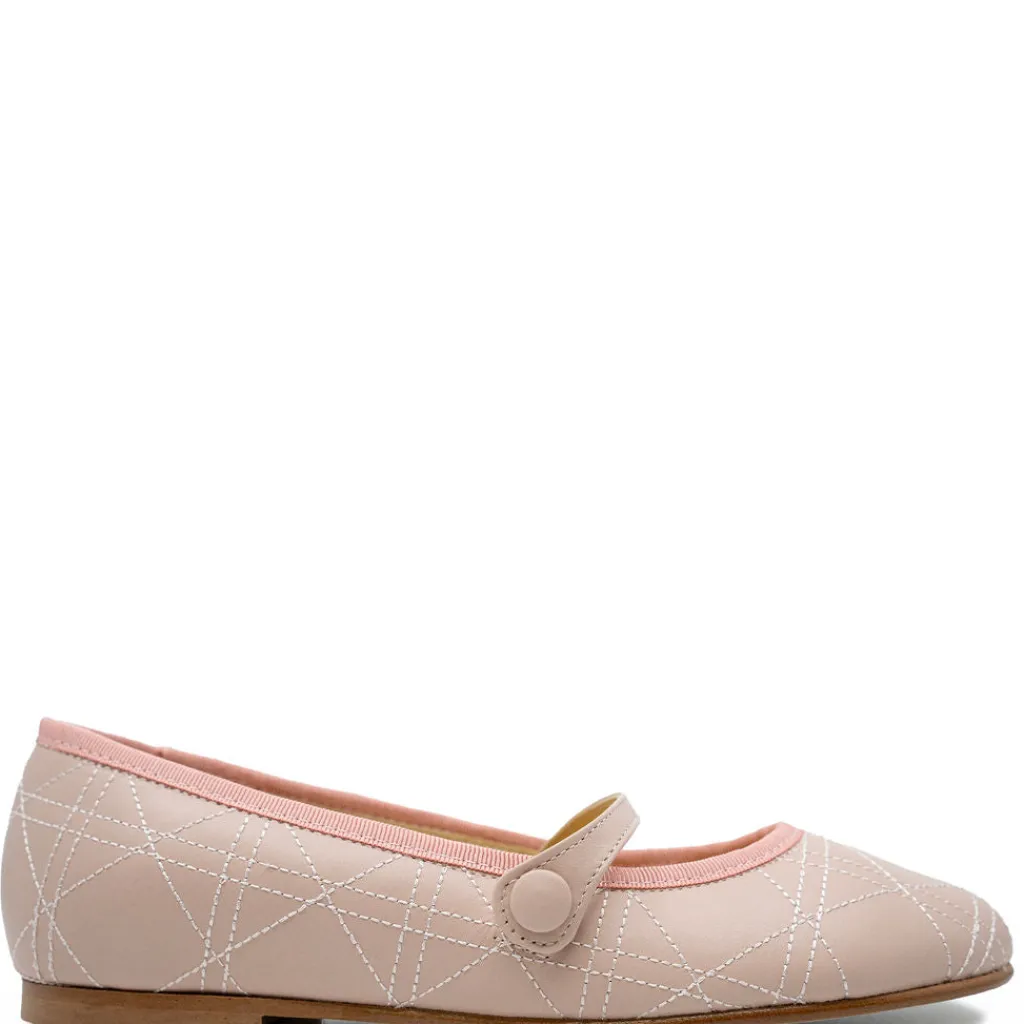 Spain+Co Rose Stitch Strap Flat Fashion