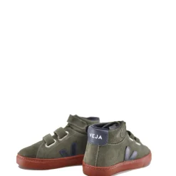 Veja Hunter Green Suede Hi Top Velcro Sneaker Online