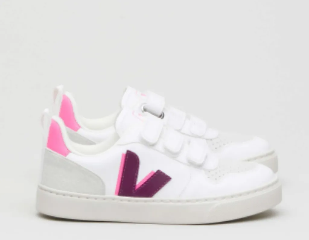 Veja Magenta Velcro Sneaker New