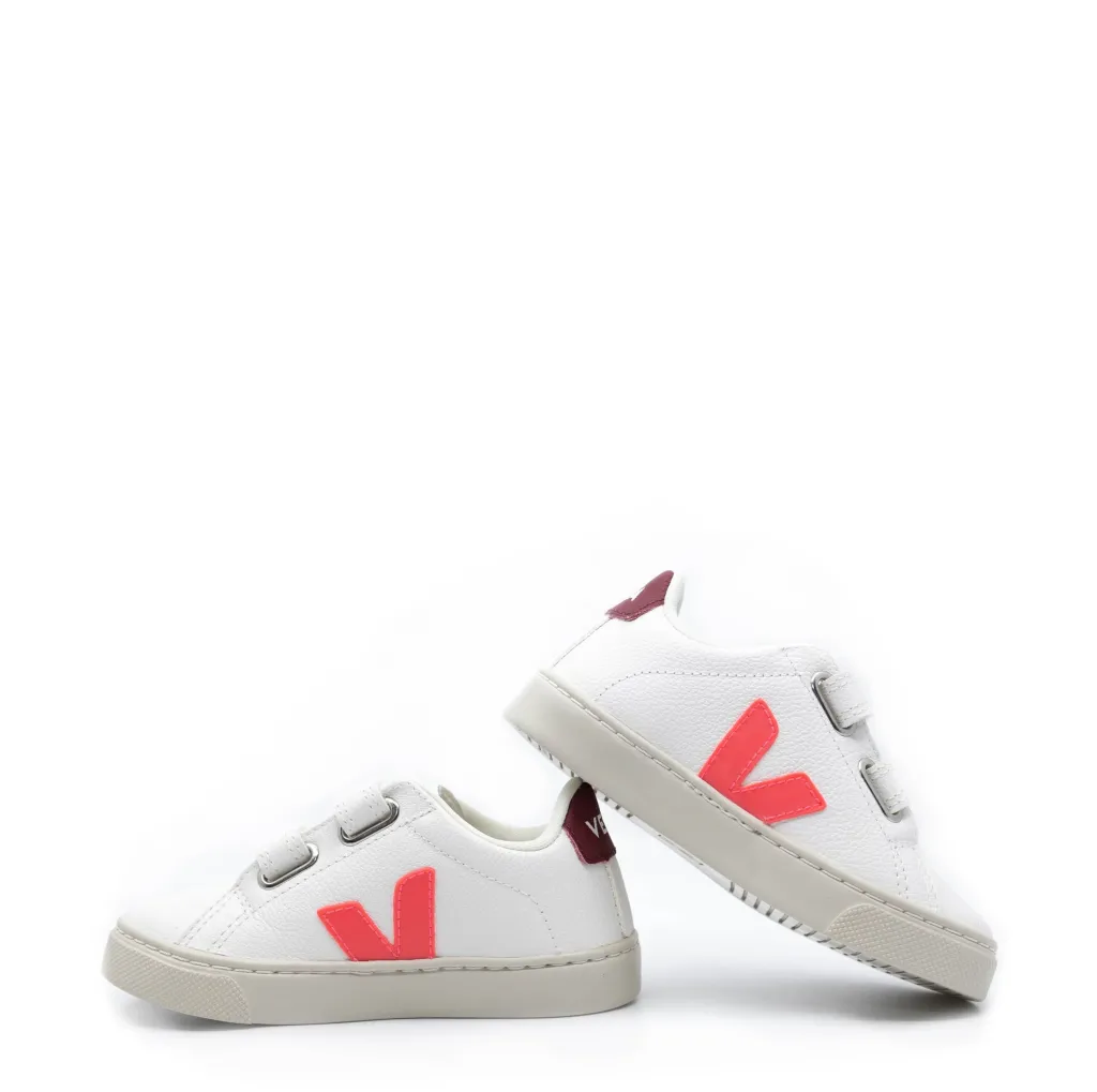 Veja Rose Fluo Marsala Velcro Sneaker Clearance