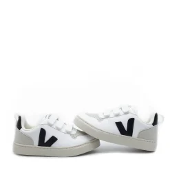 Veja White and Black Velcro Sneaker Fashion