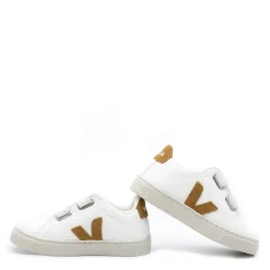 Veja White Camel Velcro Sneaker Fashion