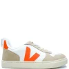 Veja White Fury Orange Lace Sneaker Fashion