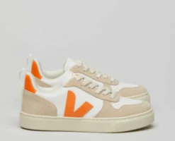 Veja White Fury Orange Lace Sneaker Fashion