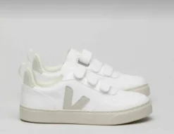Veja White Natural Velcro Sneaker Online